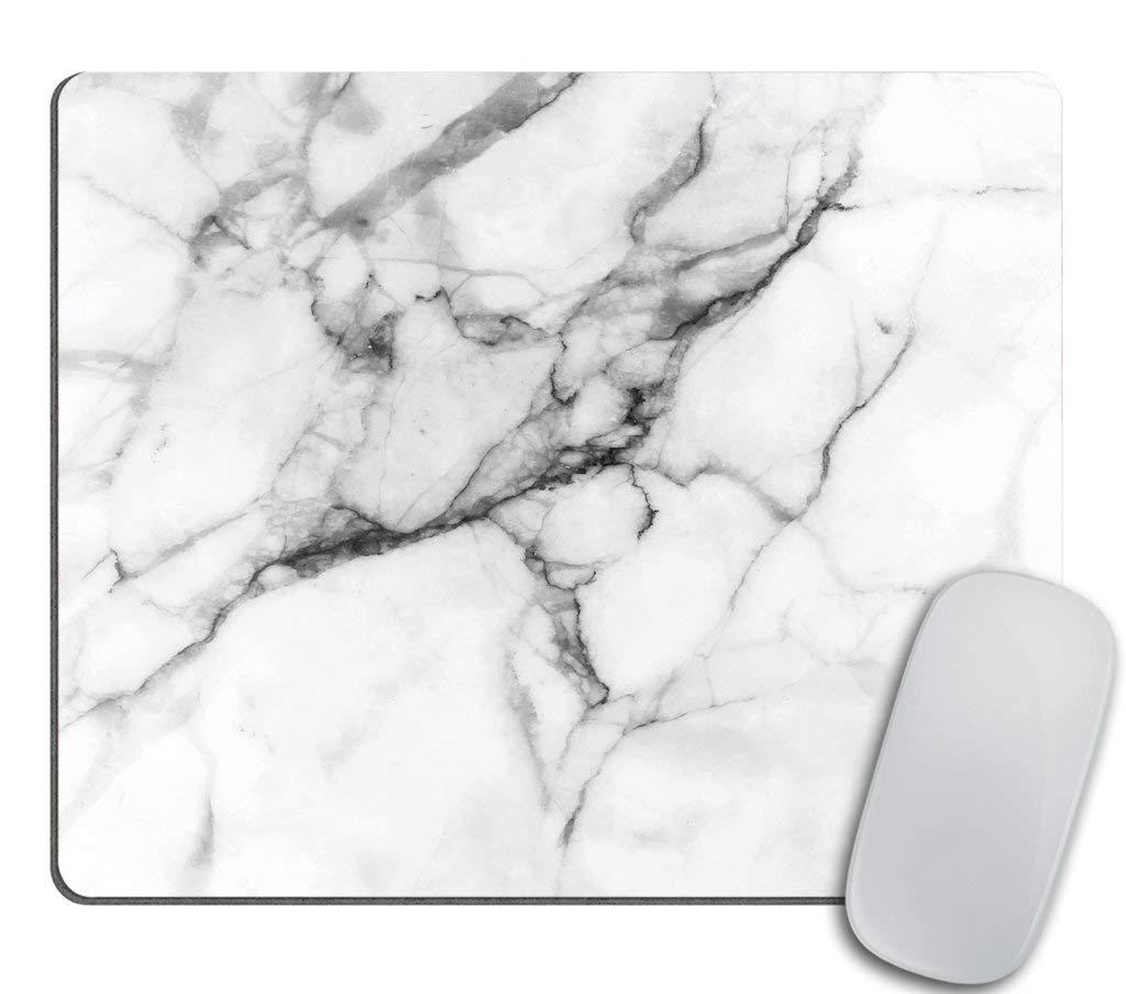 Marble Mousepad White Marble Print Mouse Mat Mouse Pad Office Mousemat Mousepads with Design Desk Accessory Office Gift PP-41 - LeoForward Australia