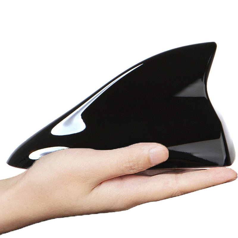  [AUSTRALIA] - Shark Fin Antenna, Car Radio FM/AM Aerials, Auto Parts, Vehicle Electronics Accessories, for Toyota Rav4, Highlander, Fortuner, Sienna, Venza and Auris (Advanced Style, Black) Advanced Style