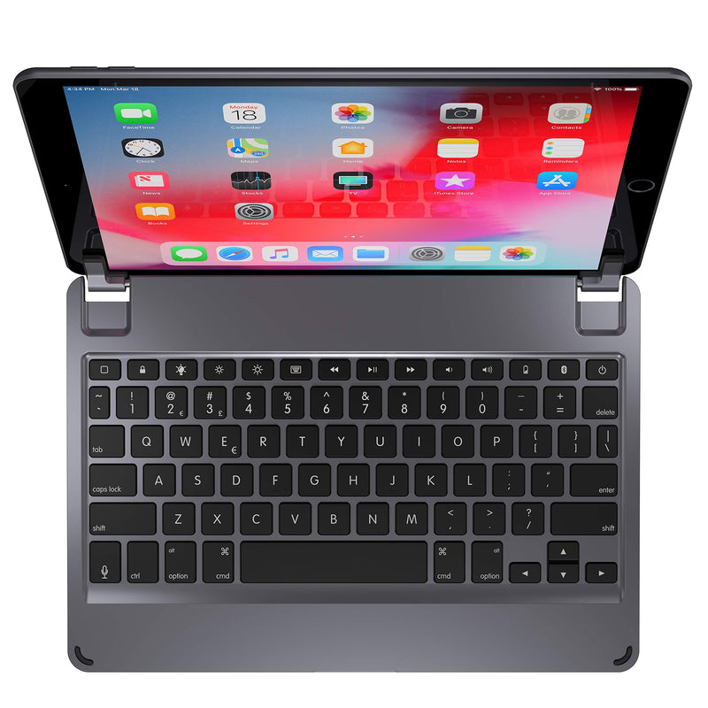  [AUSTRALIA] - Brydge 10.5 Keyboard for iPad Air (2019) | Aluminum Bluetooth 4.2 Keyboard with Backlit Keys (Space Gray) Space Gray
