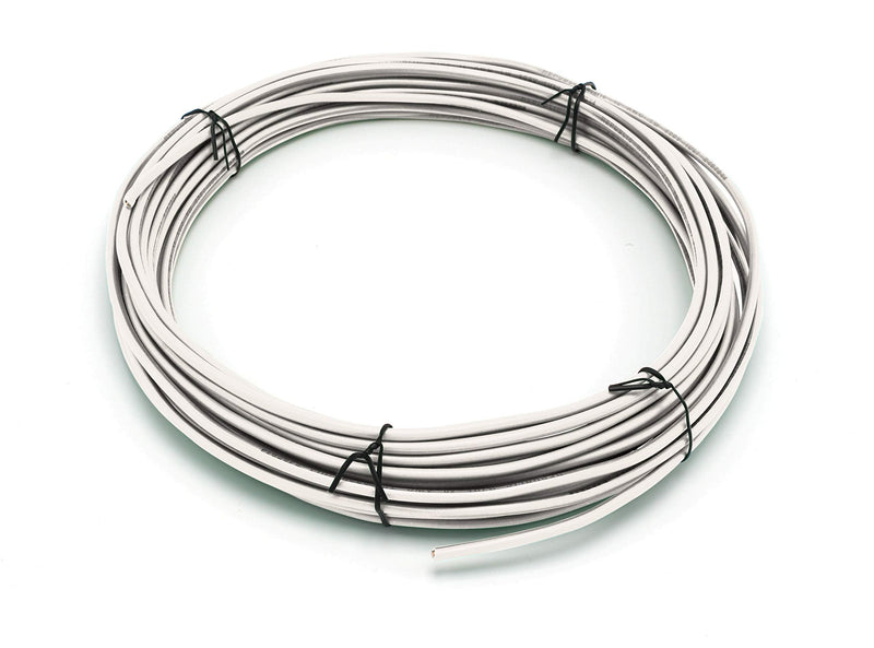  [AUSTRALIA] - 50 Feet (15 Meter) - Insulated Solid Copper THHN/THWN Wire - 14 AWG, Wire is Made in The USA, Residential, Commerical, Industrial, Grounding, Electrical Rated for 600 Volts - in White 50 Feet (15 Meter)