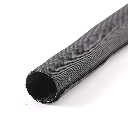  [AUSTRALIA] - MGI SpeedWare Woven Mesh Split-Sleeve Wire Loom for High-Temperature Automotive Harness and Home Cable Management - 25 feet (1/2") 1/2"