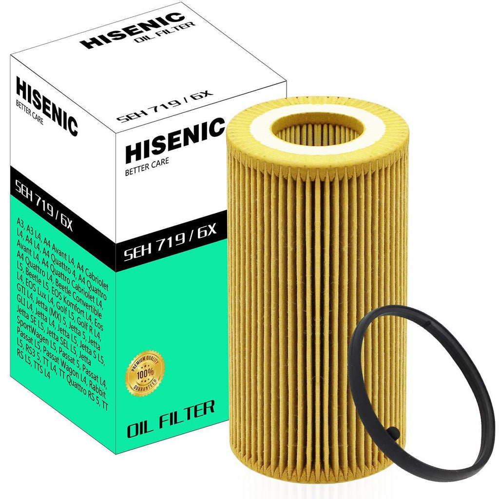 Oil Filter for Audi A4 Quattro, A4, A3, TT, TT Quattro / Volkswagen Jetta Passat Beetle Golf Replace Mann-Filter HU 719/6 X Metal-Free 06D115562 - LeoForward Australia