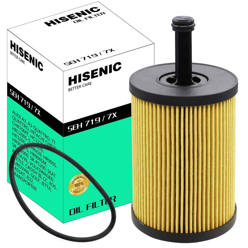 Oil Filter for Audi A3 Quattro, A3, TT, TT Quattro / VW Beetle CC Eos Golf Jetta Passat Replace Mann Filter HU 719/7 X Metal-Free 071115562C - LeoForward Australia