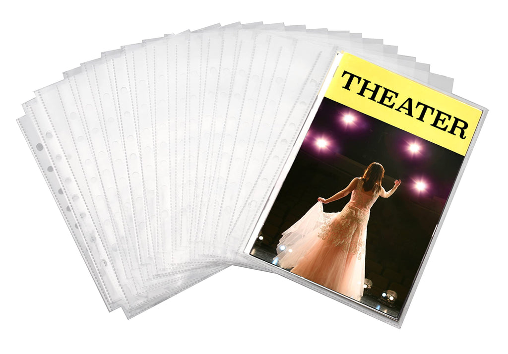  [AUSTRALIA] - 2Fold Sheet Protectors for Broadway Play Program and Theater Programs - 25 Custom Sheet Protectors Fits The Older 9 x 6 Playbills (6.25 x 9.25 Program Protectors (25 Pack))