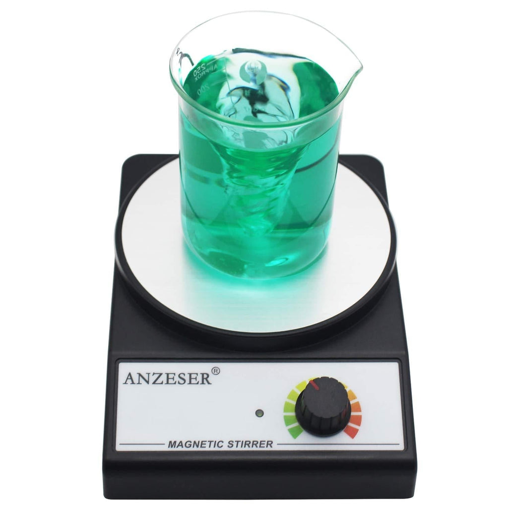 ANZESER Magnetic Stirrer Magnetic Mixer 3000 RPM with Stir Bar Max Stirring Capacity 3000mL, Black - LeoForward Australia