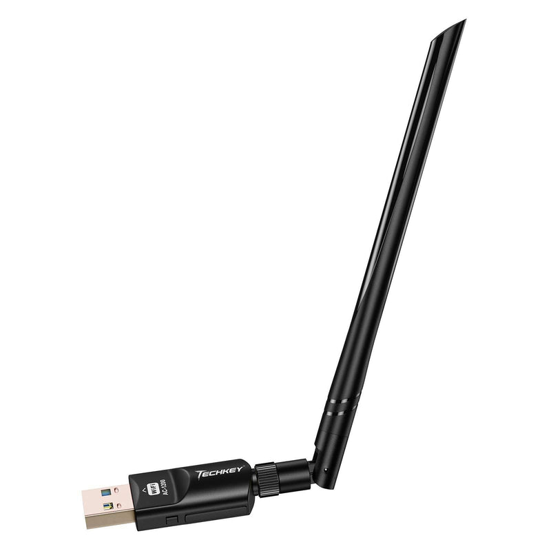 USB WiFi Adapter 1200Mbps Techkey USB 3.0 WiFi Dongle 802.11 ac Wireless Network Adapter with Dual Band 2.42GHz/300Mbps 5.8GHz/866Mbps 5dBi High Gain Antenna for Desktop Windows XP/Vista / 7-10 Mac - LeoForward Australia