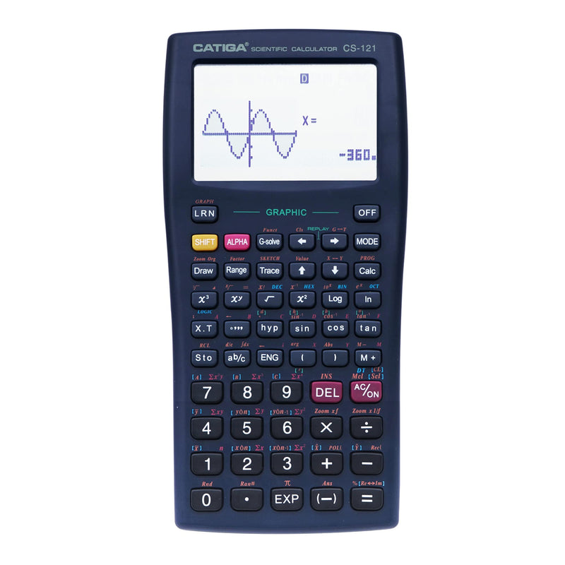  [AUSTRALIA] - Scientific Graphic Calculator - CATIGA CS121 - Scientific and Engineering Calculator - Programmable System (Black) Black