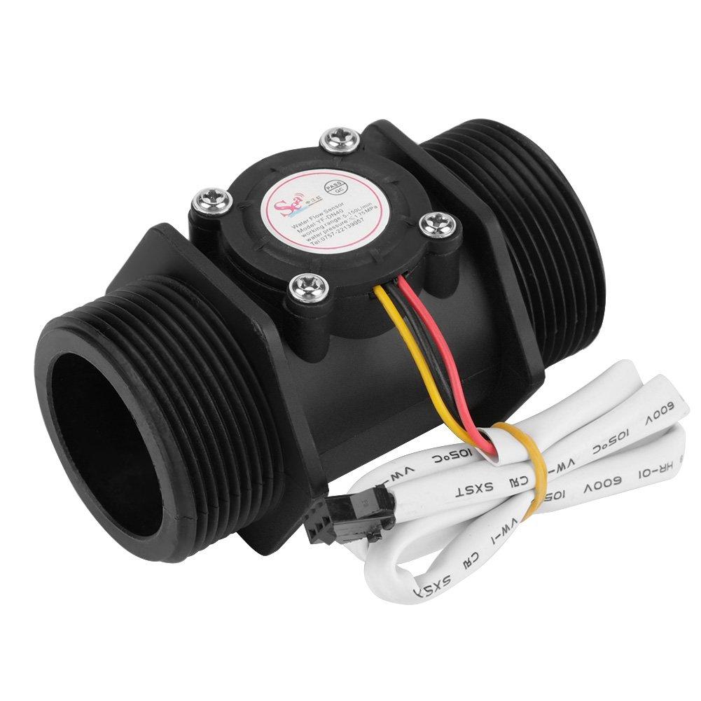 DN40 Turbine Flow Sensor Meter Thread Water Flow Hall Sensor Switch Flow Meter for Water heater G1.5" - LeoForward Australia