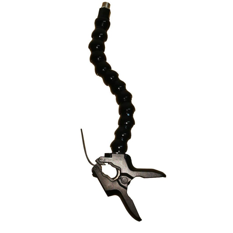  [AUSTRALIA] - Table Mic Clamp Grip with 5/8"-27 Thread Gooseneck Extension Mount Holder for Microphones - Work for any Music Stand, Microphone Stand and Tripods