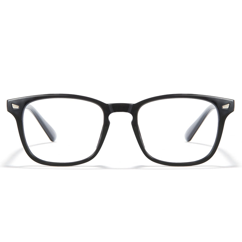 Cyxus Women Men Eyeglasses Frame Clear Lens Glasses Non-Prescription 22 - Black - LeoForward Australia