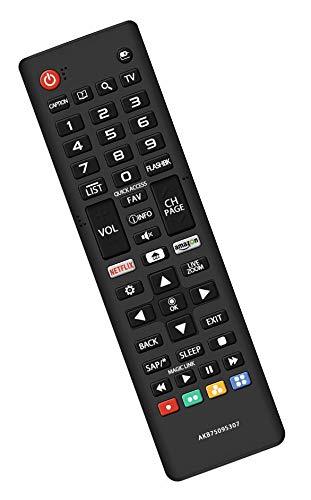 New AKB75095307 Remote Control Compatible with LG TV 32LJ550B 43UJ6200 43UJ6500 43UJ6560 49UJ6500 49UJ6560 55UJ6520 55UJ6540 55UJ6580 60UJ6540 55LJ5500 55UJ6050 - LeoForward Australia