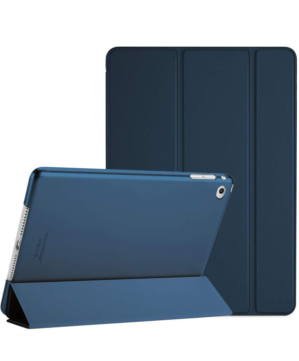  [AUSTRALIA] - ProCase Smart Case for iPad Air 2 (2014 Release), Ultra Slim Lightweight Stand Protective Case Shell with Translucent Frosted Back Cover for Apple iPad Air 2 (A1566 A1567)-Navy Navy