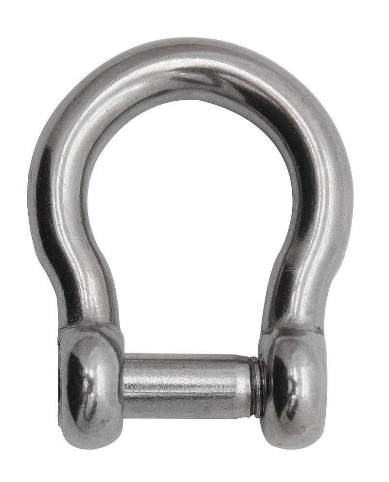  [AUSTRALIA] - Extreme Max 3006.8405 BoatTector Stainless Steel Bow Shackle with No-Snag Pin - 1/4" 1/4" Each