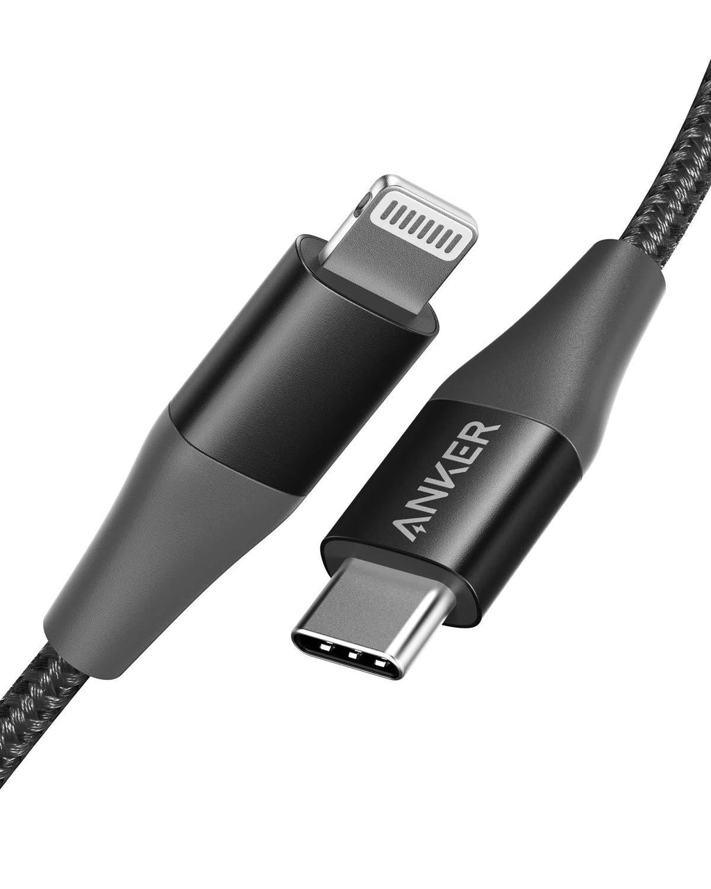 Anker iPhone 11 Charger, USB C to Lightning Cable [3ft Apple MFi Certified] Powerline+ II Nylon Braided Cable for iPhone 11/11 Pro/11 Pro Max/X/XS/XR/XS Max/8/8 Plus, Supports Power Delivery 3ft Black - LeoForward Australia