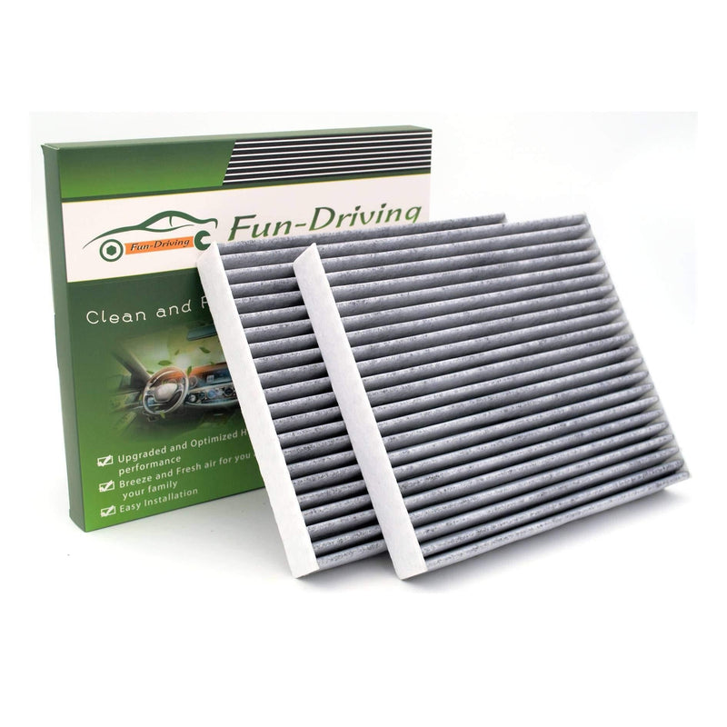 Cabin Air Filter for Infiniti/Dodge/Volkswagen,Replace CF10743,CP743,27227-AR025,27227-EG000 (Activated Carbon,2 Pack) Charcoal Gray - LeoForward Australia