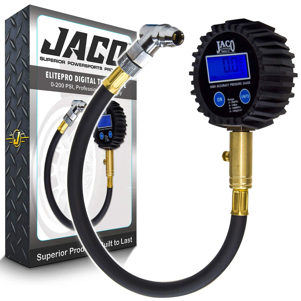 JACO ElitePro Digital Tire Pressure Gauge - Professional Accuracy - 200 PSI - LeoForward Australia