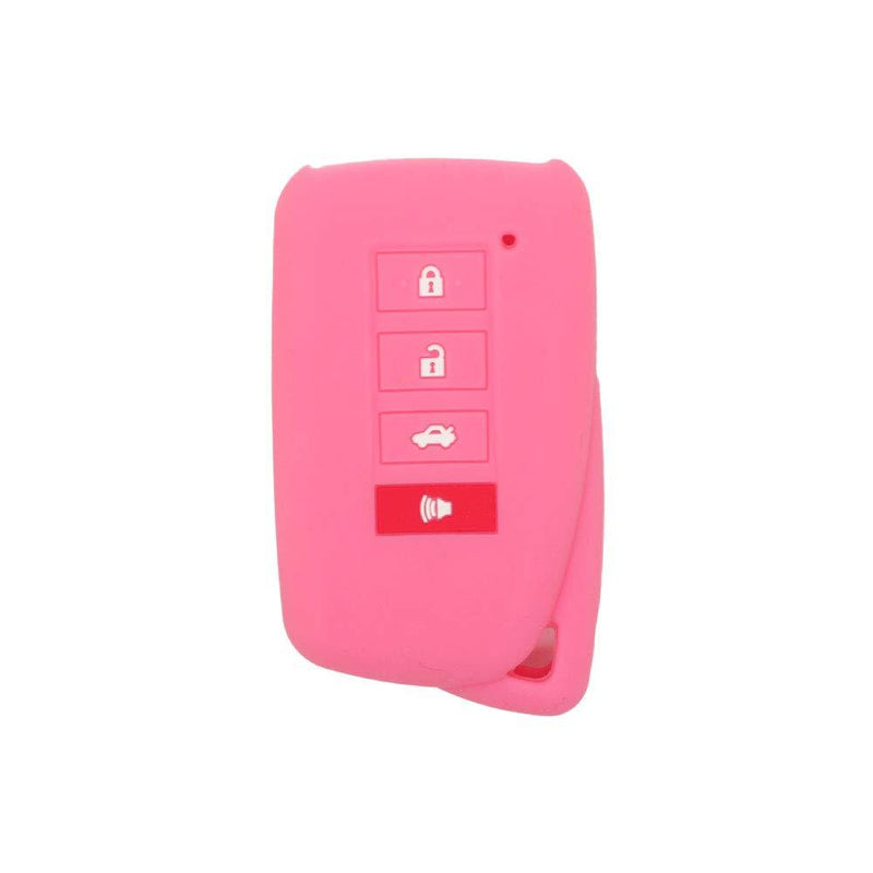 SEGADEN Silicone Cover Protector Case Holder Skin Jacket Compatible with LEXUS 4 Button Smart Remote Key Fob CV4452 Pink - LeoForward Australia