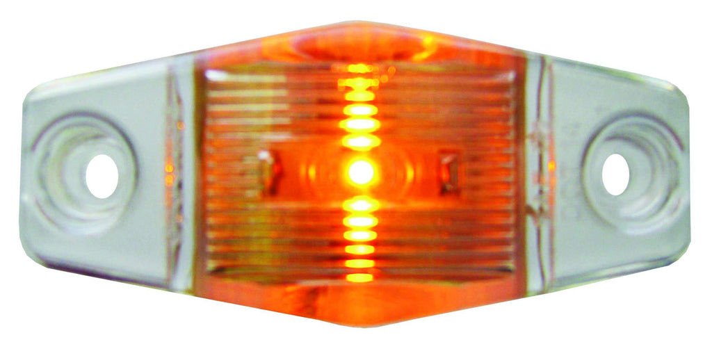  [AUSTRALIA] - Optronics MCL99AC1BP Mini LED Marker Light, Amber with Clear Lens
