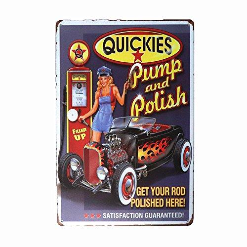  [AUSTRALIA] - dingleiever- Full Service Garage Pin up Metal Sign Vintage Art Wall Plaque Poster