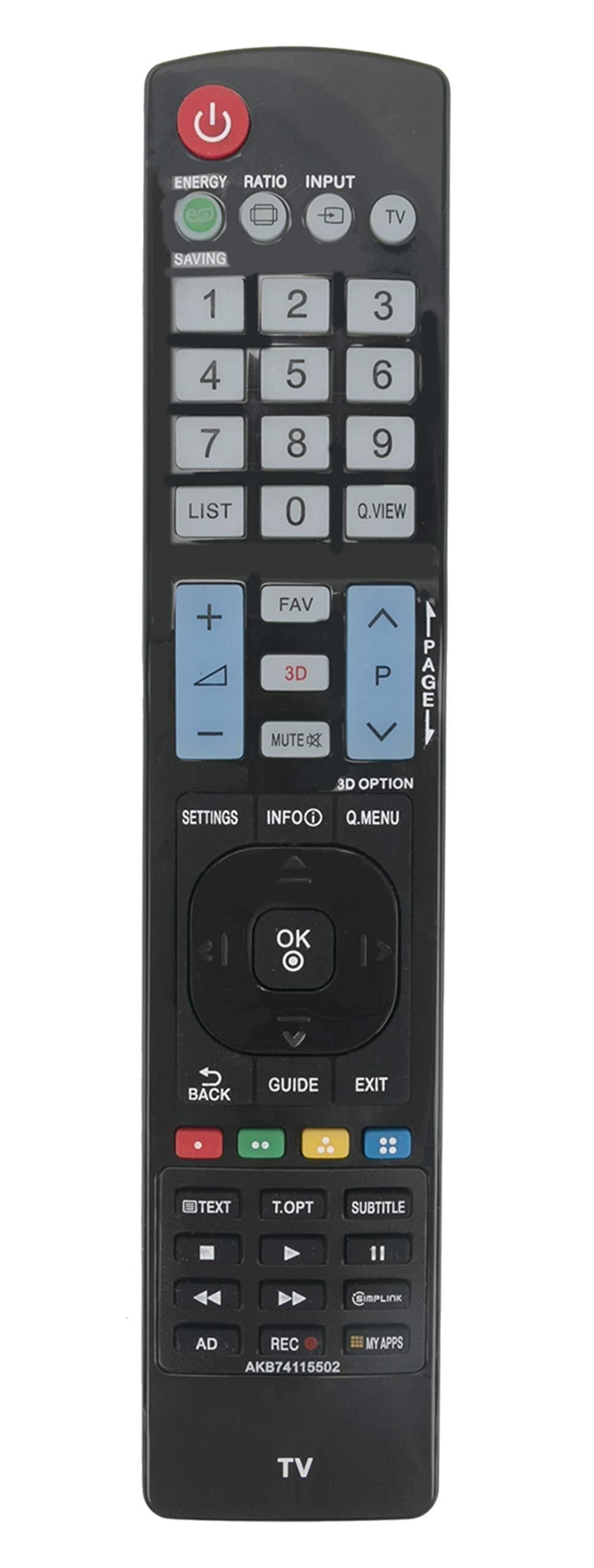 New AKB74115502 Replace Remote fit for LG TV 47LM4600 55LM4600 MFL67468116 47LM4700 55LM4700 32LM5800 42LM5800 47LM5800 55LM5800 - LeoForward Australia