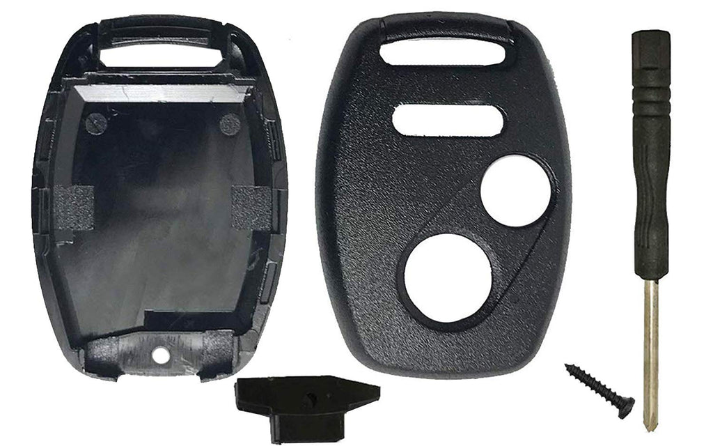  [AUSTRALIA] - Key Fob Shell Case Fit for Honda 2010-2011 Accord Crosstour 2006-2011 Civic 2007 2010 2011 2013 CR-V 2011-2015 CR-Z 2009-2013 Fit 2011-2014 Odyssey 3 Buttons Car Key Fob Cover Shell Only Casing