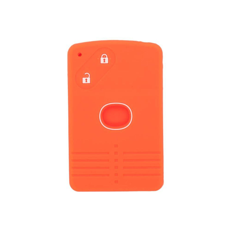  [AUSTRALIA] - SEGADEN Silicone Cover Protector Case Skin Jacket fit for MAZDA 2 Button Smart Card Remote Key Fob CV4532 Orange