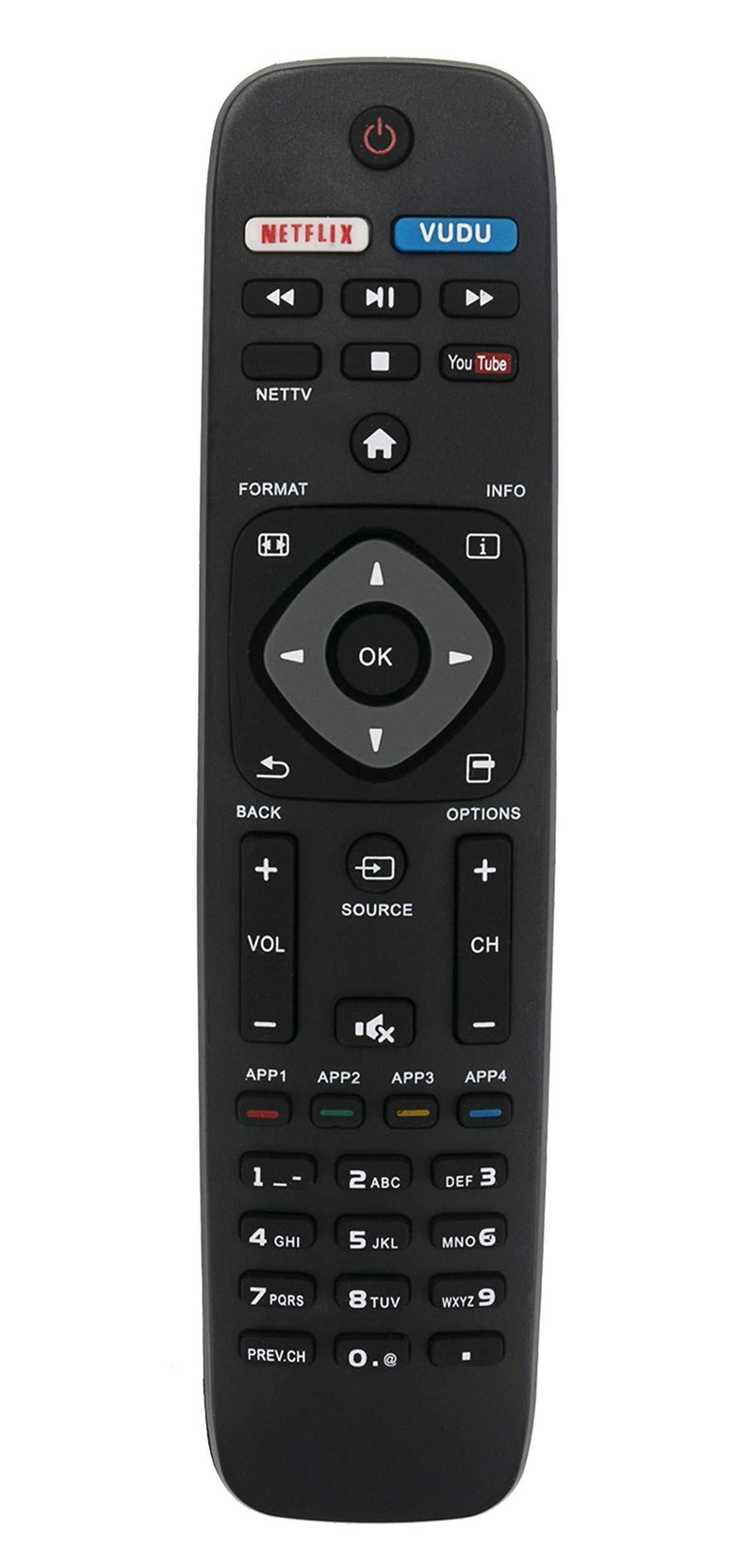 New Replaced Remote fit for Philips Smart TV NH500U NH500UW NH503UP 43PFL4902 65PFL5602 55PFL5602 50PFL5602 43PFL5602 75PFL6601 32PFL4902 40PFL4901 43PFL4901 43PFL4902 50PFL4901 50PFL5601 50PFL5602/F7 - LeoForward Australia