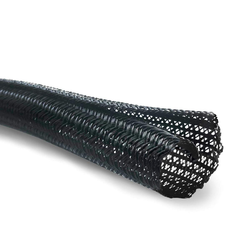  [AUSTRALIA] - MGI SpeedWare Braided Split-Sleeve Wire Loom for High-Temperature Automotive Harness and Home Cable Management 25 feet (1/4") 1/4" (25ft length)