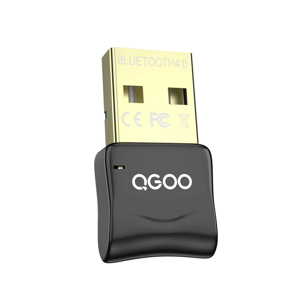 USB Bluetooth Dongle, QGOO Bluetooth 4.0 Adapter Bluetooth Receiver for PC Laptop Desktop Keyboard Mouse Headset Speaker Smartphone Tablet Compatible with Windows 10/8.1/8/7/XP/Vista/XP - LeoForward Australia