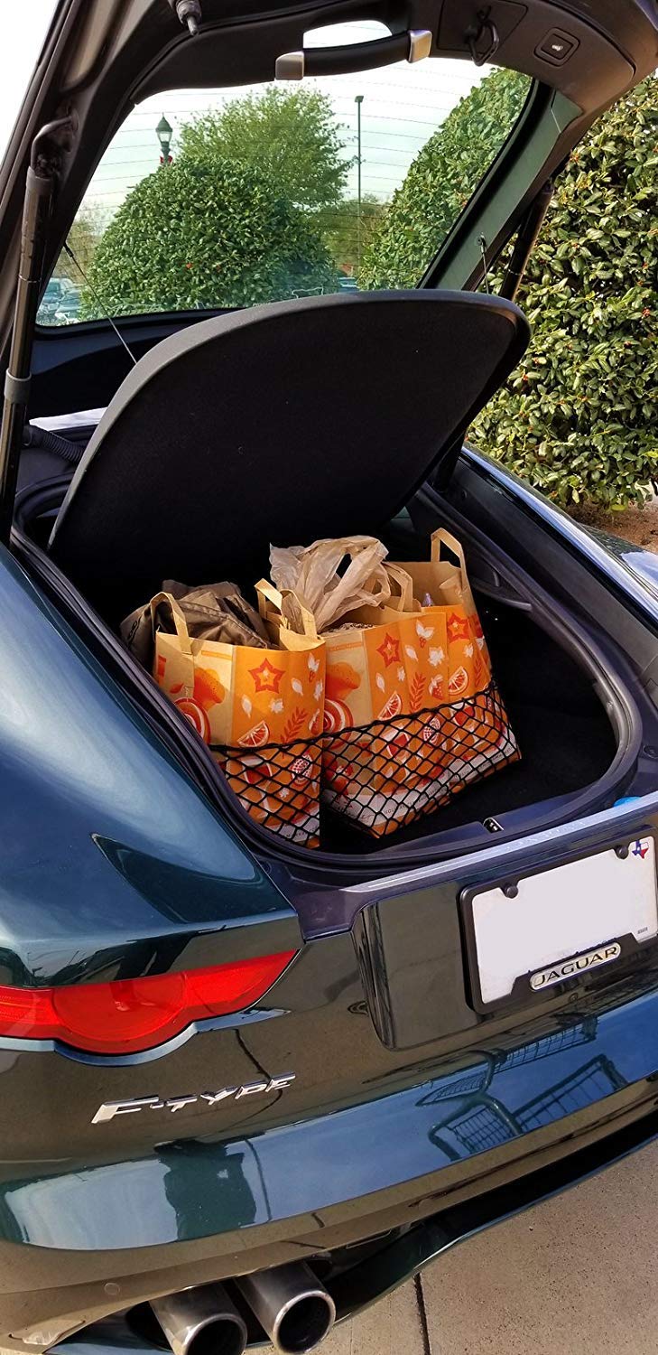 Envelope Style Trunk Cargo Net for Jaguar F-Type (Coupe ONLY) 2015 2016 2017 2018 2019 2020 - LeoForward Australia