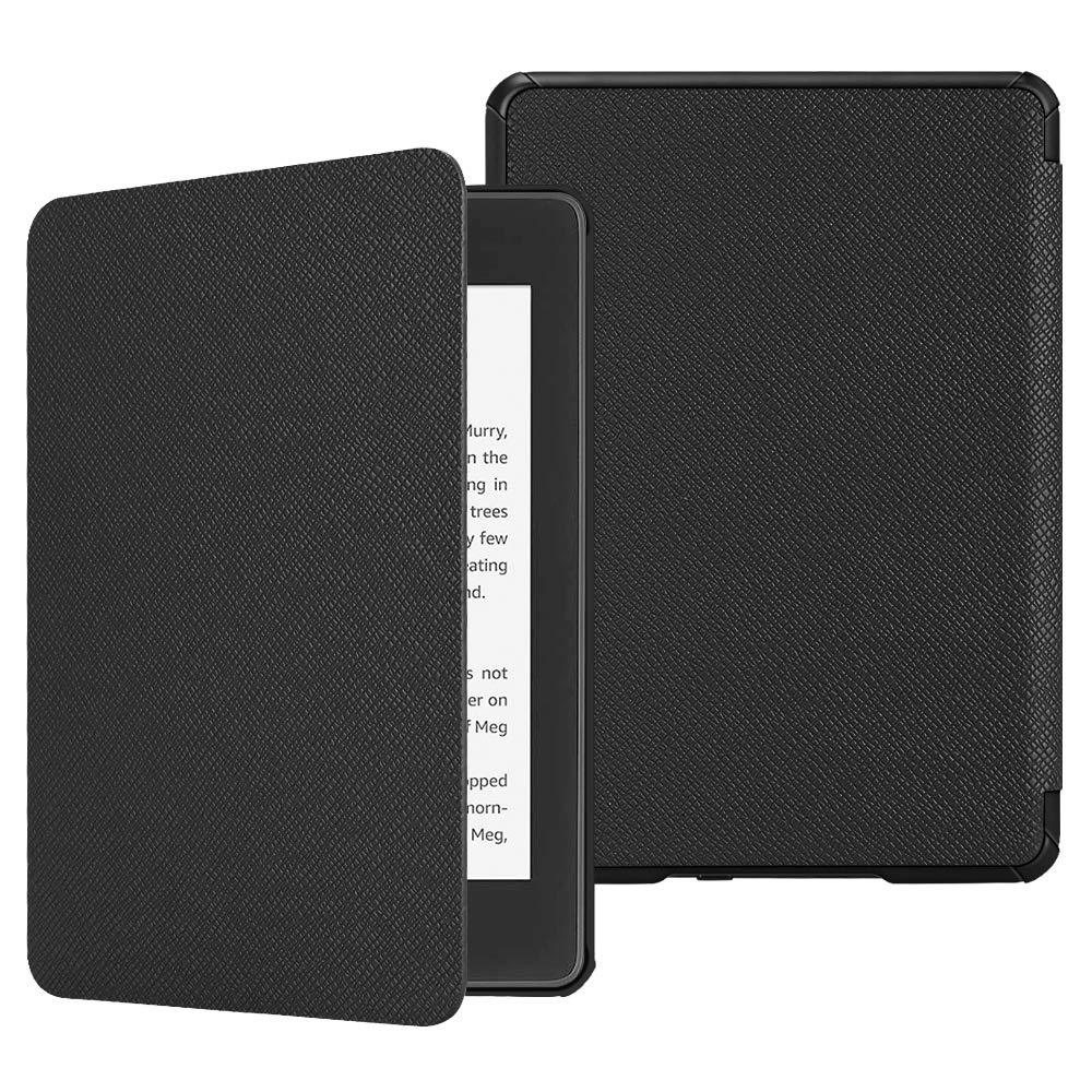  [AUSTRALIA] - Fintie Slimshell Case for 6" Kindle Paperwhite (10th Generation, 2018 Release) - Premium Lightweight PU Leather Cover with Auto Sleep/Wake for Amazon Kindle Paperwhite E-Reader, Black