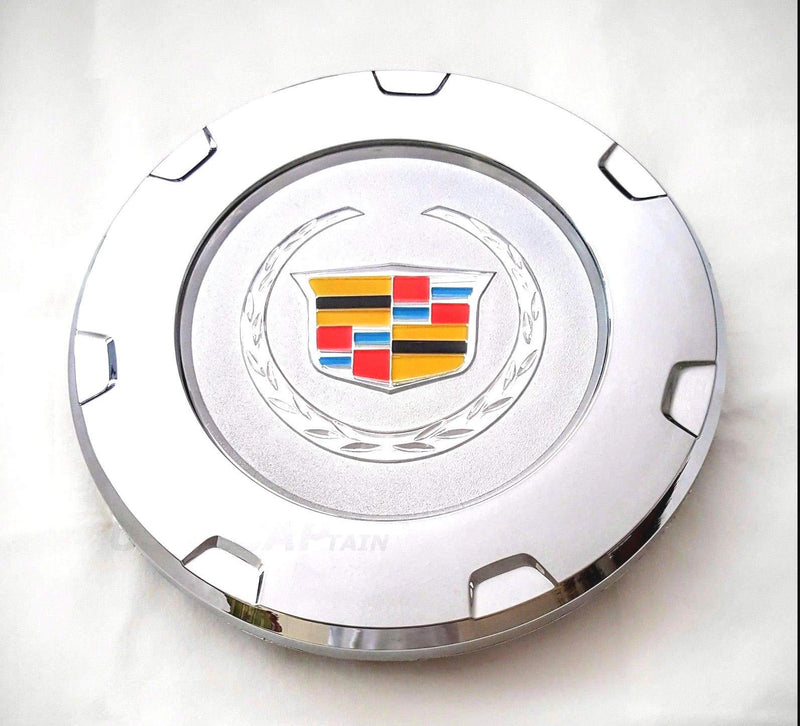  [AUSTRALIA] - Tuesnut K650 2007-2014 Escalade Wheel Center HUB Cap Color Crest Silver 7-Spoke 22” Wheels ONLY Replace # 9597355 (1) 1