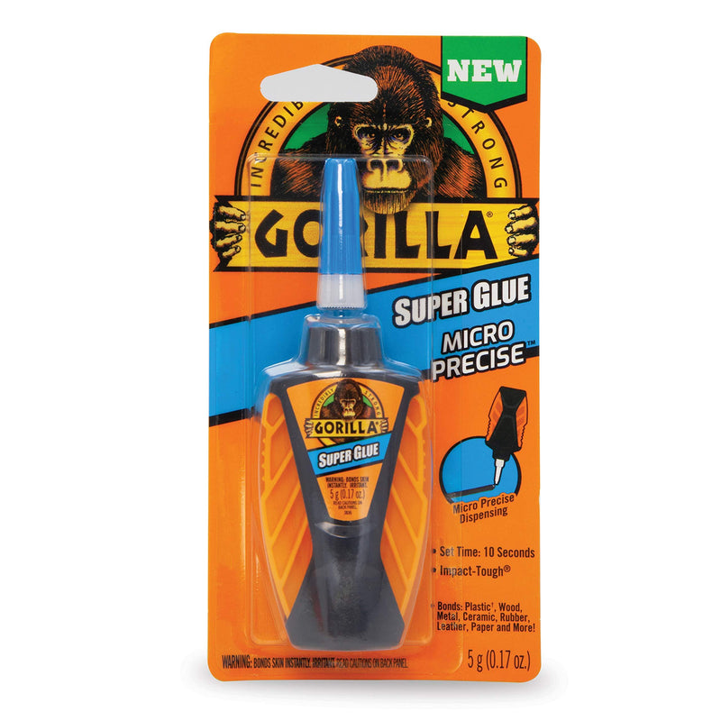 Gorilla Micro Precise Super Glue, 5 gram, Clear, (Pack of 1) 1 - Pack - LeoForward Australia