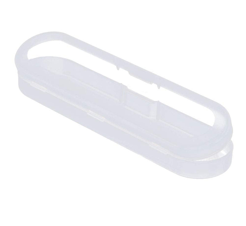  [AUSTRALIA] - AKOAK Clear Polypropylene Storage Containers Box with Hinged Lid for Pencils, Pens,Accessories,Crafts,Learning Supplies,Makeup Brush,Screws,Drills,6.89" x 1.49" x 0.74",Pack of 2