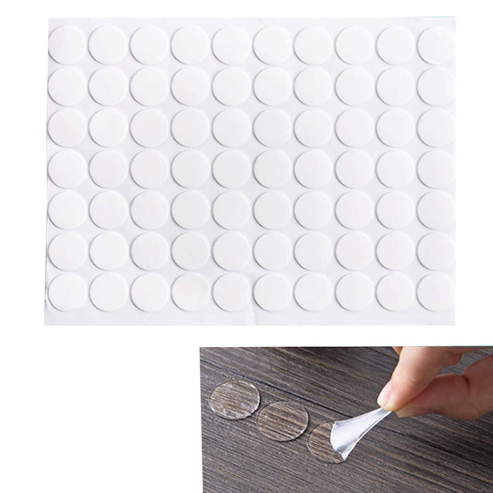  [AUSTRALIA] - 210 Count Transparent Double-Sided Tape Stickers Round Acrylic No Traces Adhesive Sticker Creative Super Sticky Waterproof Small Stickers