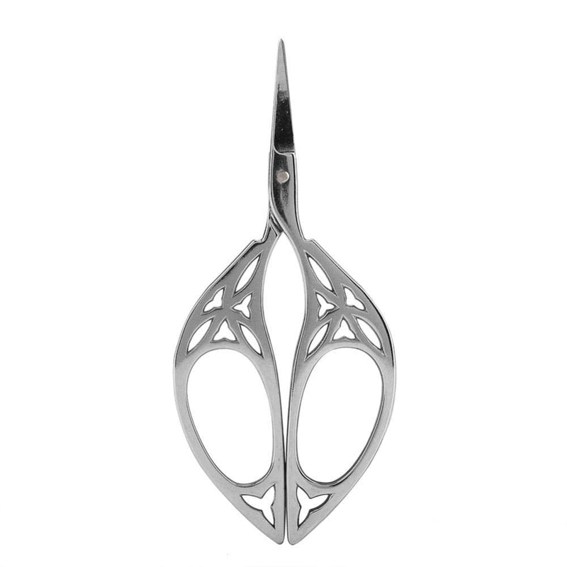  [AUSTRALIA] - Vintage Stainless Steel Scissors,Mini Vintage Stainless Steel Sewing Scissors Classical Cutting DIY Crafts Tool (Leaf pattern scissors)