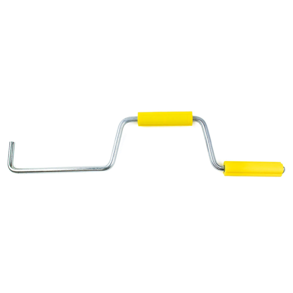  [AUSTRALIA] - DC Cargo Mall Easy Speedy Hand Roller for Winding Up Winch Straps | 18" Roll Up Bar for Flatbed Trailer Winches