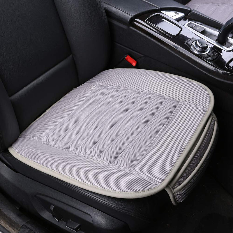  [AUSTRALIA] - Car Seat Cover,Truck Seat Covers,Linen Bottom Seat Covers For Cars,Comfortable Jeep Seat Covers,Ventilated Seat Covers For Suv,Car Seat Pad Cushion [1Pc Grey Front Seat] Gray