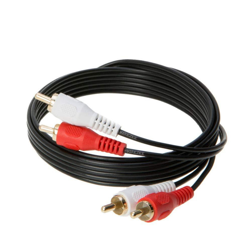 2RCA Male to 2RCA Male Composite Audio Cable, Gold Plated 3ft, 6ft, 10ft, 12ft, 25ft (6FT) - LeoForward Australia