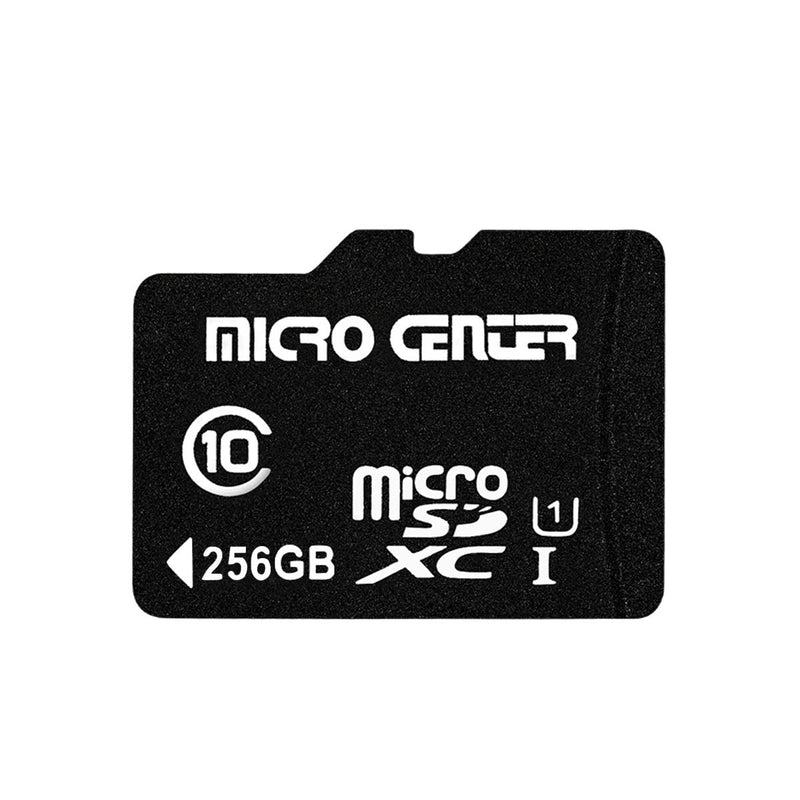 [AUSTRALIA] - Micro Center 256GB Class 10 MicroSDXC Flash Memory Card with Adapter for Mobile Device Storage Phone, Tablet, Drone & Full HD Video Recording - 80MB/s UHS-I, C10, U1 (1 Pack)