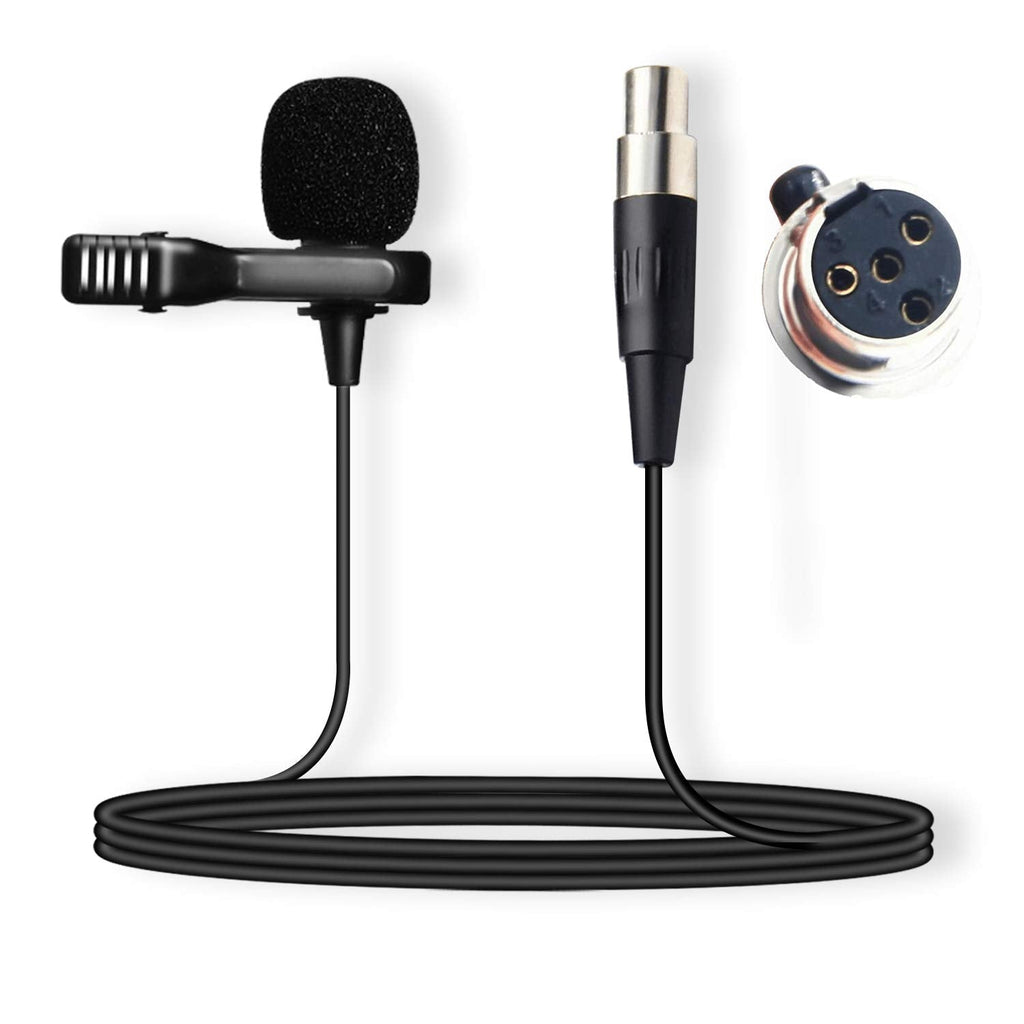  [AUSTRALIA] - Nicama Omni-Directional Lavalier Microphone 4-pin XLR Output Compatible with Shure Wireless Microphone Belt Pack Transmitter T1, ULX1, UR1, PG1, PGX1, PGXD1, SLX1, BLX1, BLXD1