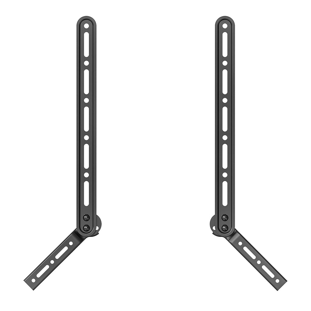  [AUSTRALIA] - WALI Sound Bar Mount Bracket, for Mounting Above or Under TV, with Adjustable 3 Angled Extension Arm, Fits Most 23 to 65 Inch TVs, up to 33 lbs (SBR202) SoundBar Bracket