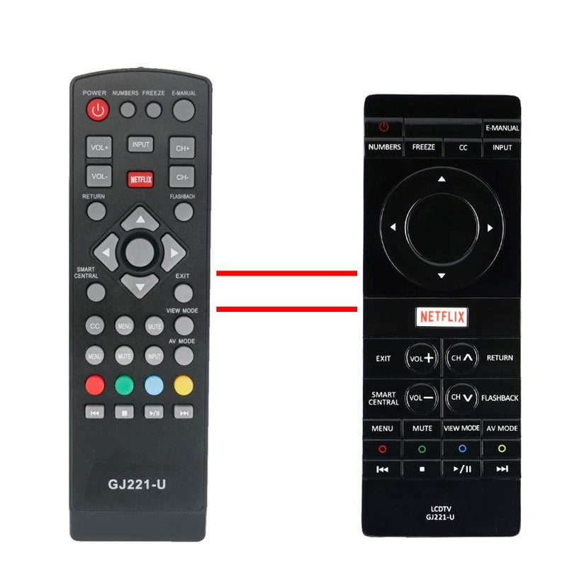 ECONTROLLY GJ221-U Replaced Remote Control fits for Sharp 4K TV LC-43UB30U LC43UB30U LC-50UB30U LC50UB30U LC-55UB30U LC55UB30U LC-65UB30U LC65UB30U LCD TV - LeoForward Australia