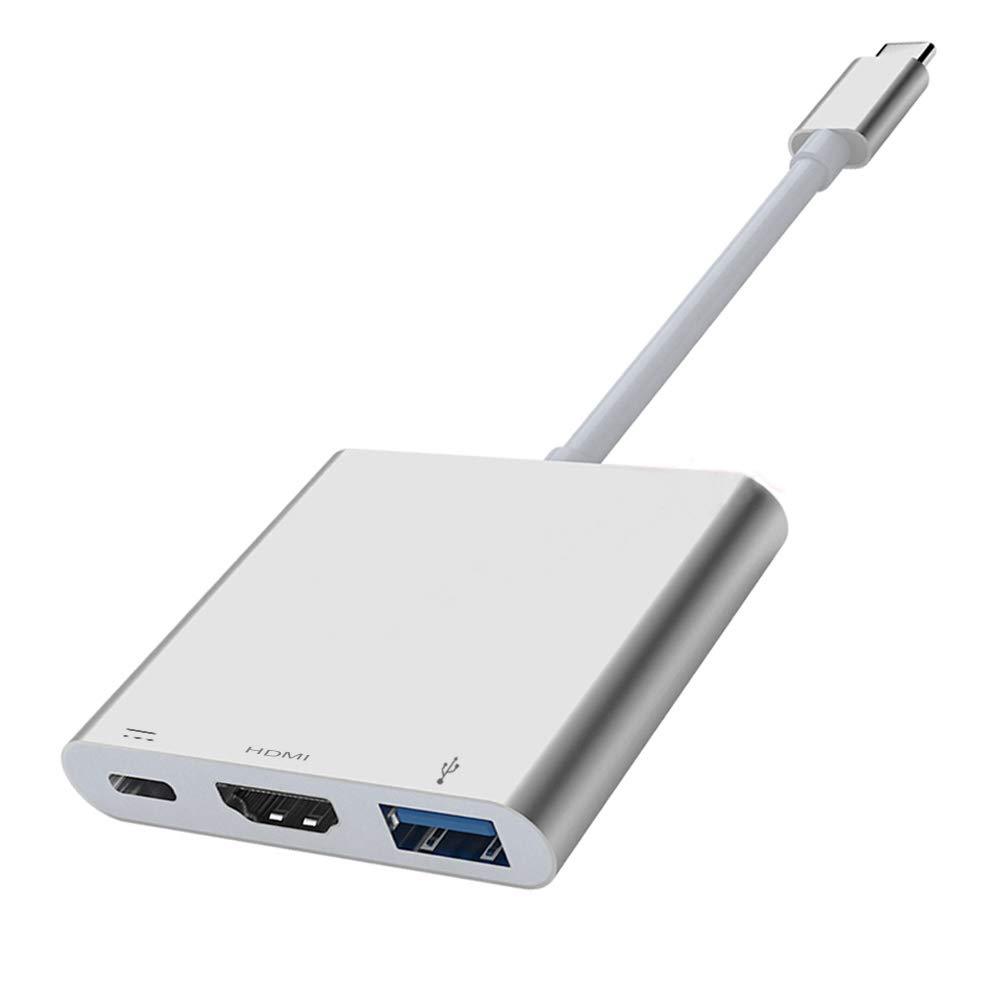 USB C to HDMI Adapter, QCEs USB-C Multiport Hub with PD Charger 4K Portable Dock Compatible with Samsung Dex Station Galaxy S20 S10 S10+ S9 S8 Plus Note 10/9 Tab S4 MacBook Pro/Air 2019 iPad Pro - LeoForward Australia