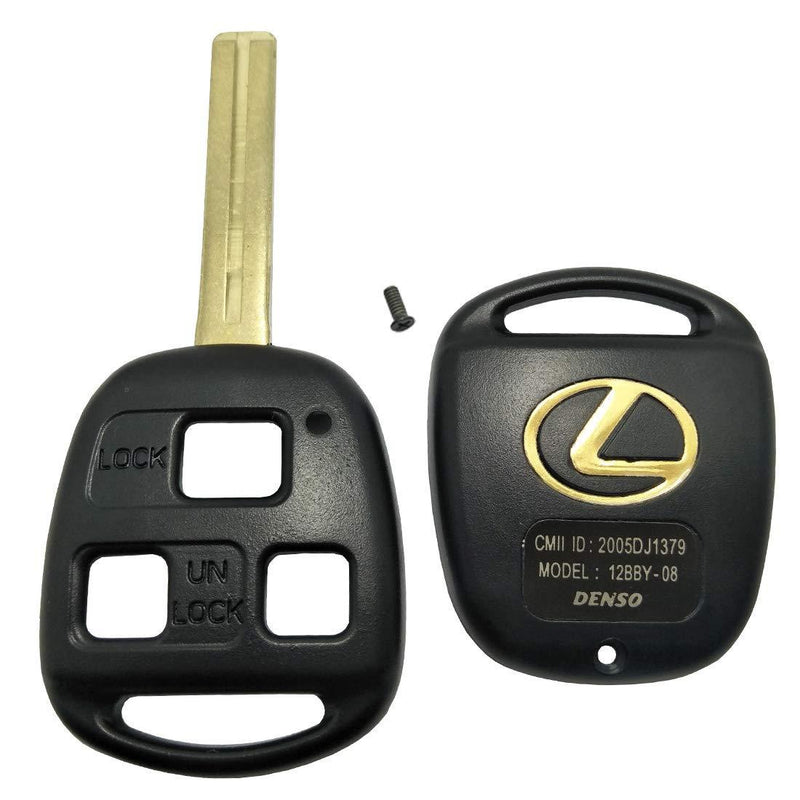  [AUSTRALIA] - Replacement Keyless Entry Remote Control Key Case Fit for Lexus ES GS GX IS LS LX RX SC Key Fob Shell Cover (1 Key Case)