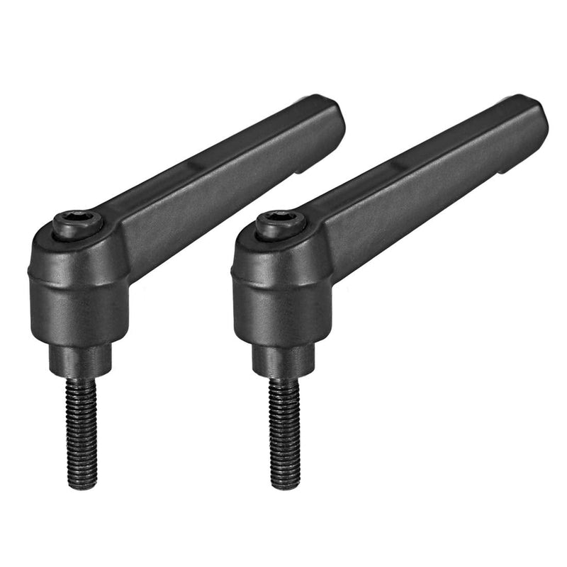  [AUSTRALIA] - uxcell M5 x 16mmThread Push Button Ratchet Level Adjustable Handle Male Threaded Stud 2Pcs M5x16mm