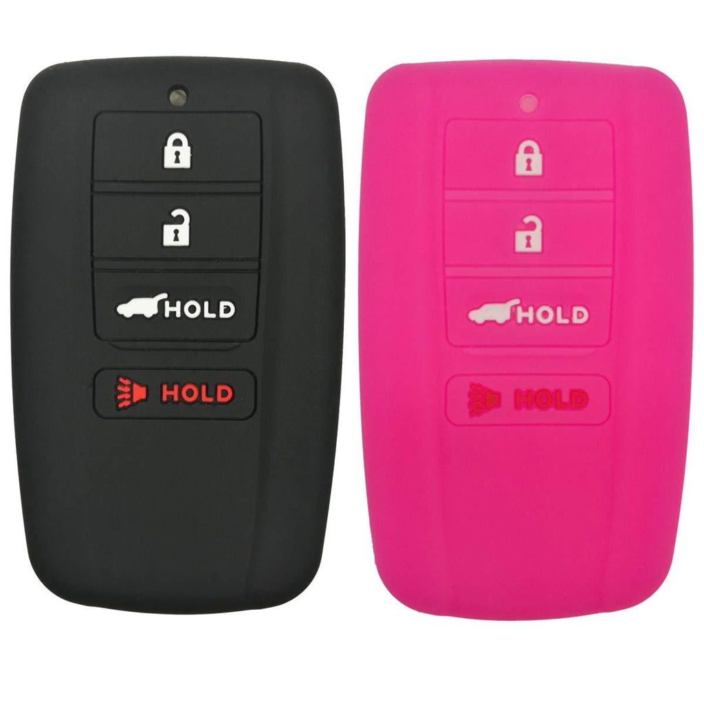  [AUSTRALIA] - Coolbestda for Acura RLX RDX MDX ILX TLX KR5V1X Smart Key Fob Case Cover Protector Remote Skin Jacket Holder 2Pcs