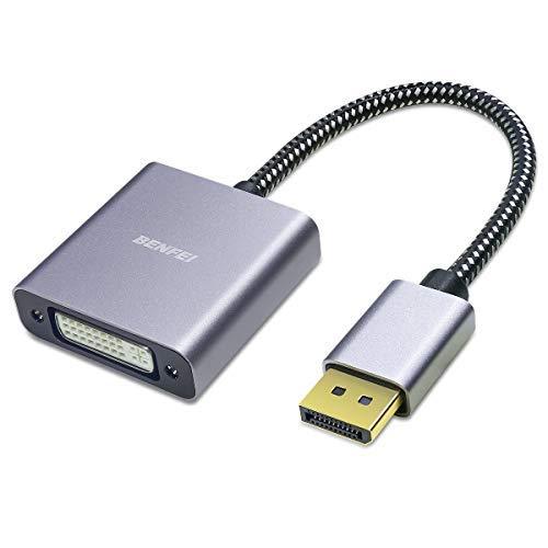DisplayPort to DVI, Benfei Gold-Plated Cord DisplayPort to DVI-D Single Link Adapter Male to Female - LeoForward Australia
