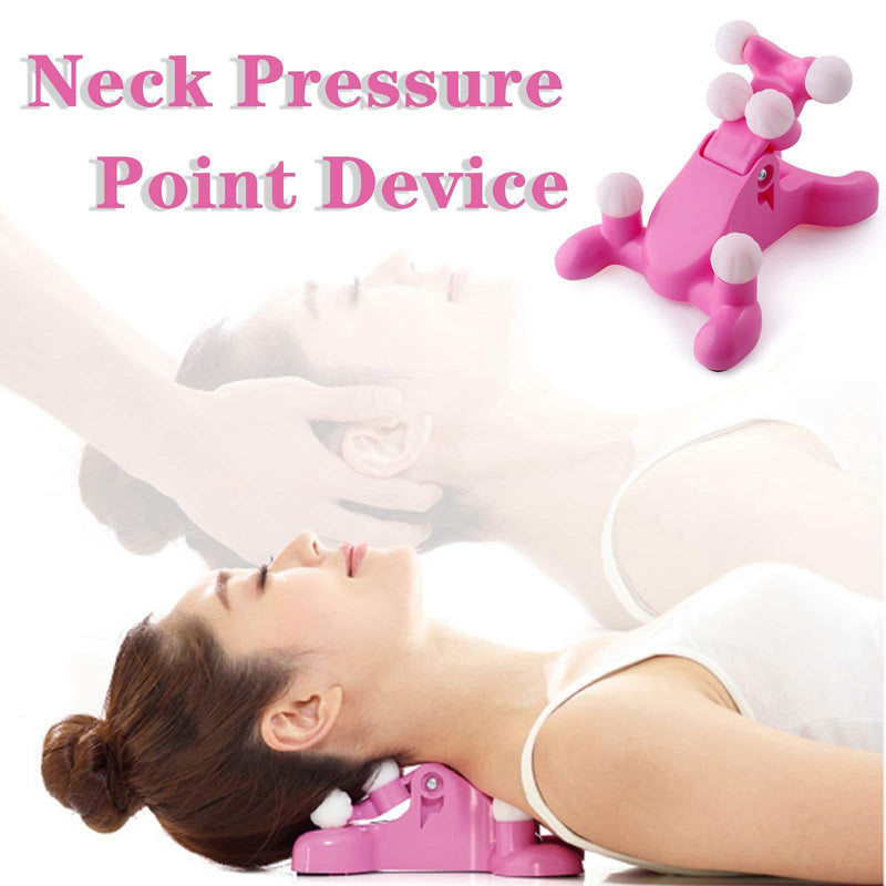  [AUSTRALIA] - Cervical Spine Alignment Chiropractic Pillow,Neck and Head Pain Relief Back Massage Traction Device Support Relaxer, Tension Headache Relief, 6 Trigger Point Therapy, Improved Mobility