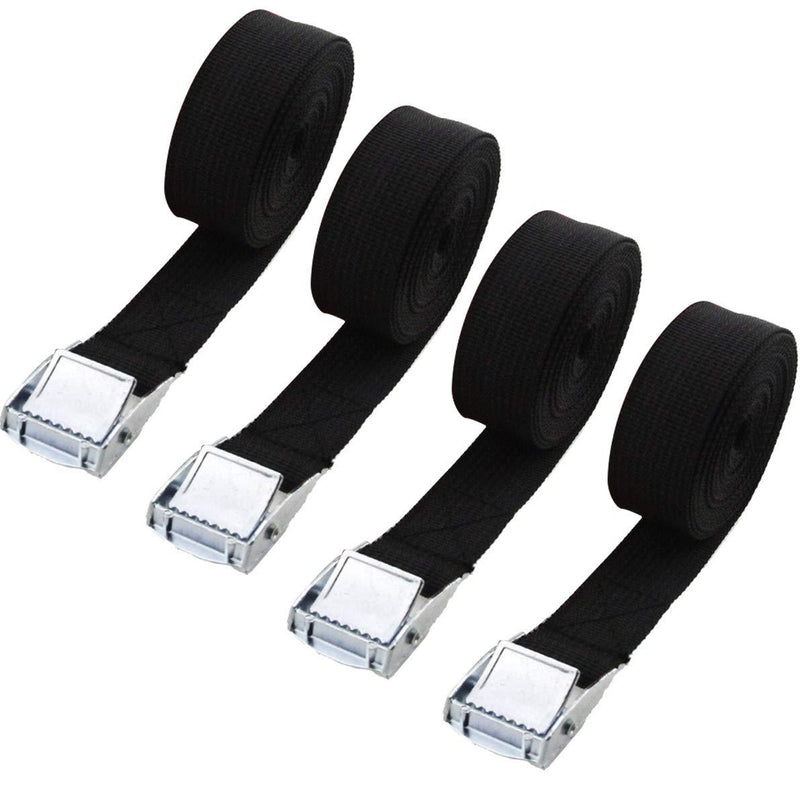  [AUSTRALIA] - Velidy Premium Heavy Duty Ratchet Strap Tie Down Set -4Pack 586 lbs Load Cap- 1760 lbs Break Strength Cargo Straps Lashing Strap for Moving Appliances,Car,Motorcycles Tension and Lawn Equipment (1M) 1M
